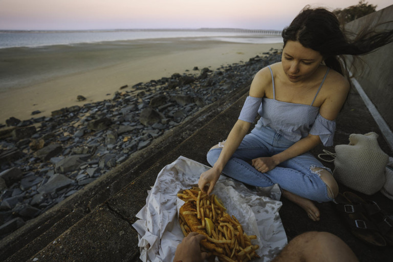 Enjoy seafood with a view! Photo: Tourism QLD